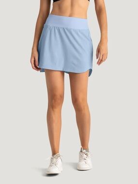 Free Fly Light Blue Athletic Skort
